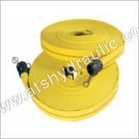 Fire Hose - PVC Material 1-1/2 Inch to 6 Inch Size Range Yellow Color 13-25 Bar Working Pressure 39-75 Bar Burst Pressure For Chemical Use