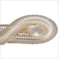 Polyurethane Copper Coated Steel Wire Hose - PU Material Round Shape White Color -40 to 90Â°C Temperature Range | Chemical Use Compatibility