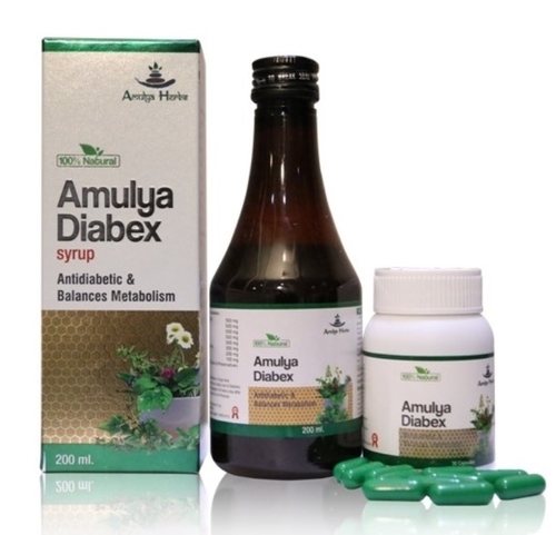 Capsules Amulya Diabex Syrup (For Diabetes)