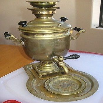 Turkish Brass Samovar Coffee Urn