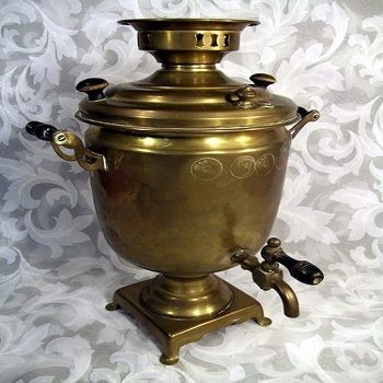 Imperial-Era Brass Coffee Urn