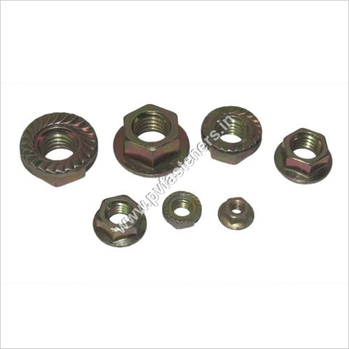 Hexagon Flange Nut - Carbon Steel, M6-M20 Thread, Zinc Plated | Secure Fastening, Vibration Resistance, Corrosion Resistance