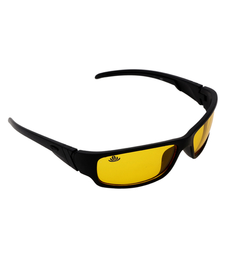 Mens Yellow Night Vision Sunglasses - Plastic Frame, Black | Unisex Design, Comfortable Nose Pads, 100% UV Protection, Attractive Packaging