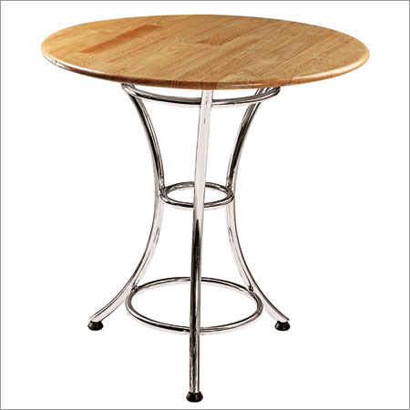 Round Wooden Cafe Table