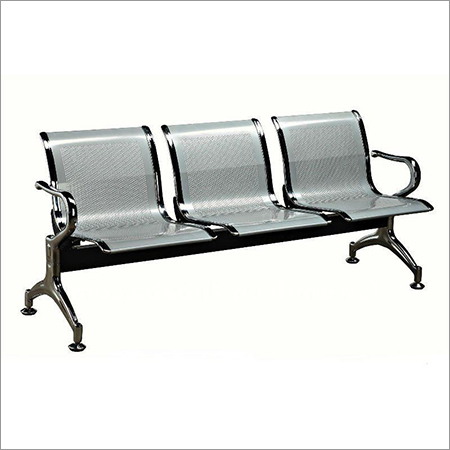 Steel 3 Seater Reception Chair