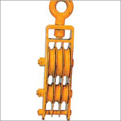 Six Sheave Sagging Pulley Blocks