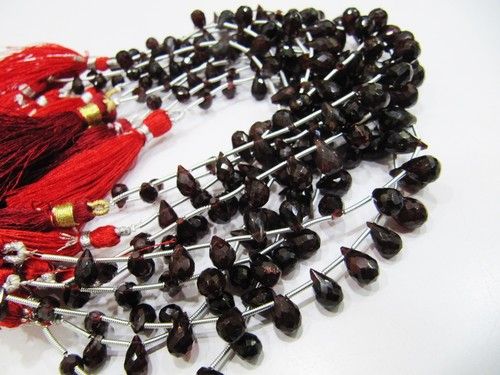 Natural Mozambique Garnet Gemstone Bead