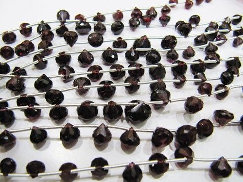 Natural Mozambique Garnet Onion Shape Beads