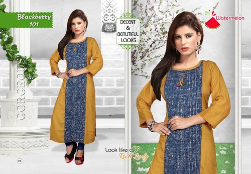 HEAVY REYON PRINTED KURTI