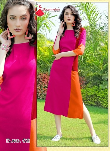 PARTY WEAR REYON FABRIC KURTI