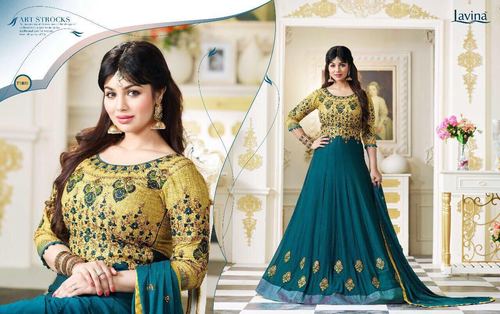 WEDDING WEAR GEORGETTE FABRIC SALWAR SUITS