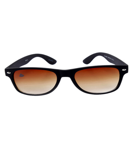 Aviator Unisex Sunglasses - Plastic Frame, Orange Lenses | Comfortable Nose Pads, 100% UV Protection, Attractive Packing
