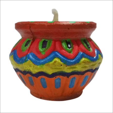 Small Matka Filled Wax