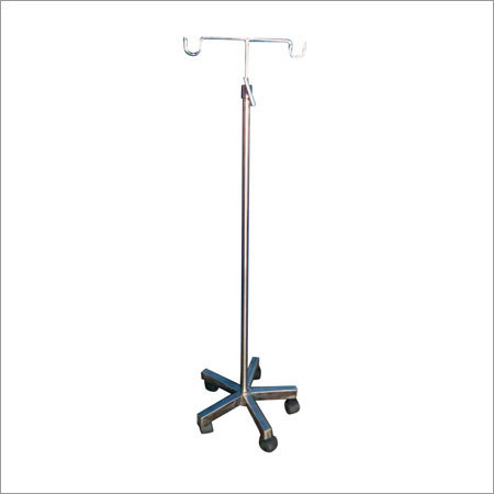 Hospital Saline Stand - Stainless Steel, 50x50x200 cm | Durable Design, Long-Lasting Performance