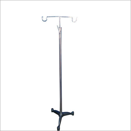 Stainless Steel IV Stand - 344x75x500mm | Durable, Rust-Resistant, Stable Structure, Polished Finish