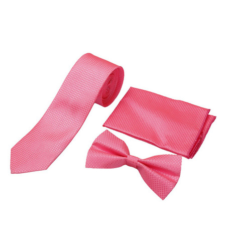 Mens Formal light pink Tie & bow