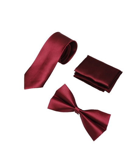 Mens Maroom formal tie & bow