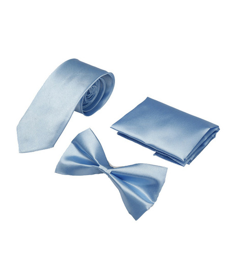 Mens skyblue casual Tie & bow