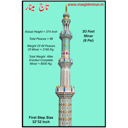 30 Feet (8 Pel) Minar