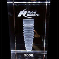 Crystal 3d Dental Tool Engraved Gift