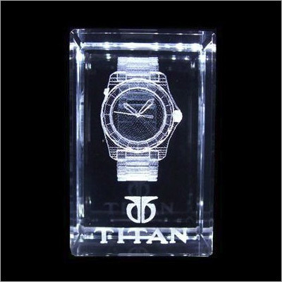 3D Crystal Corporate Titan Logo - Crystal Material, Glorious Shine | Innovative 3D Design