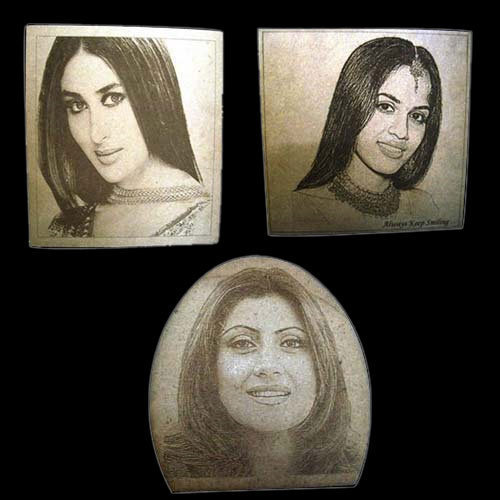 Wooden Photo Laser Engraving Service