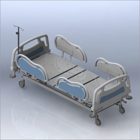 Electric Bed with ABS Head and Foot Bows and ABS Side Railings