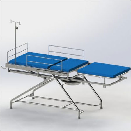 Obstretic Labour Table complete SS with Telescopic gas spring operated