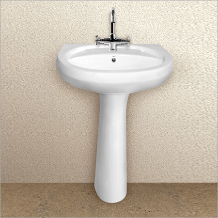 White Pedestal With Basin