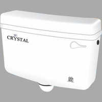 Single Flushing Cistern - Pvc Material, Wall Mounted Installation , Durable Design In Elegant White