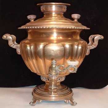 Beautiful Copper Samovar Tea Urn