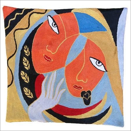Picasso Chain Stitched Pillow