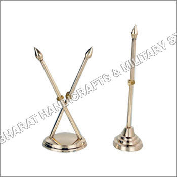 Brass Table Flag Stand