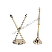 Brass Table Flag Stand