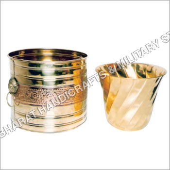 Brass Pot By NAV BHARAT HANDICRAFTS & MILITARY STORE