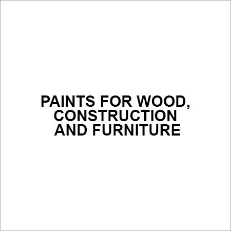 Paints For Wood, Construction And Furniture