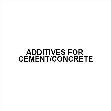 Additives for cement concrete