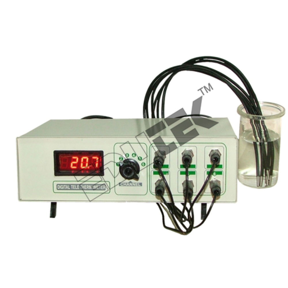 Tele Thermometer - Premium Plastic , Accurately Measures Body Temperature Remotely, LCD Display, User-friendly Design