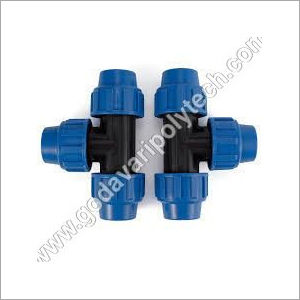 Black + Blue Mdpe Pipe Fitting