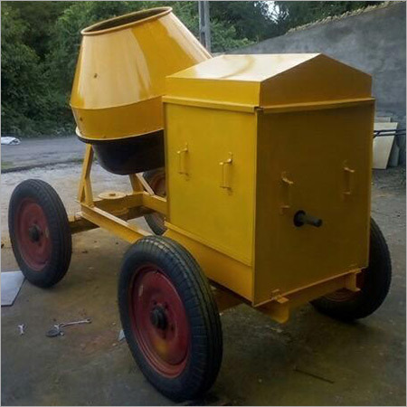 Bag Concrete Mixer - Steel, Yellow | Durable, Hassle-Free Functionality with Manual Control