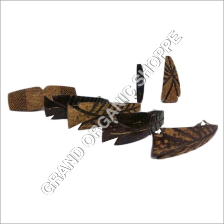 Coconut Shell Ladies hair Clip With Steel Handles