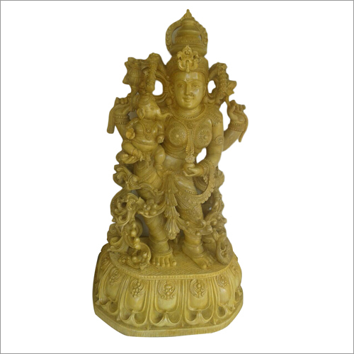 Wooden Ganesha Statue