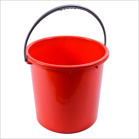 Red And Blue 12 Gallon Plastic Pail