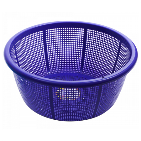 Plastic Round Colander - 25 inches, Food Grade PP Material, Vibrant Purple Color, Ideal for Serving and Washing Food