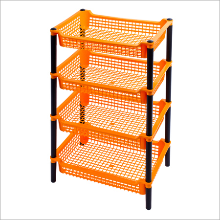 Orange 4 Stage Plastic Racks