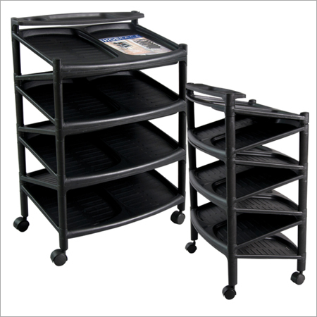 Black Plastic Shoes Rack