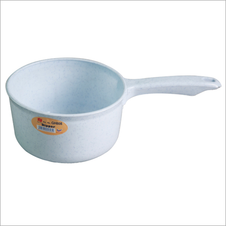 Marble White Side Handle Plastic Dipper