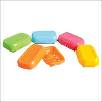 Plastic Soap Box - Pp Material, 120x85x50 Mm | Available In Yellow, Pink, Blue, Green, And Orange, Easy Open Lid