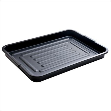 Plastic Multipurpose Tray - PP Material 955x670x85mm | Black and Red Color, Durable Design