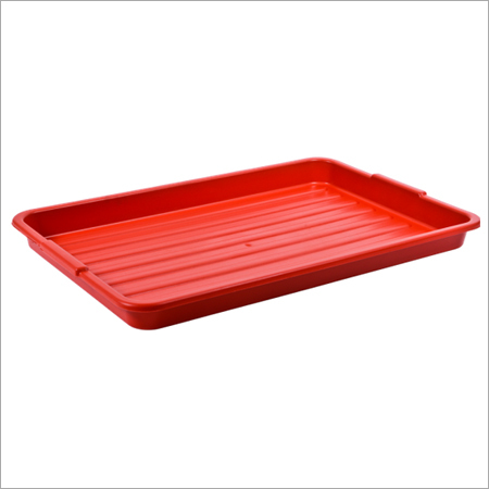Black And Red Plastic Serving Tray